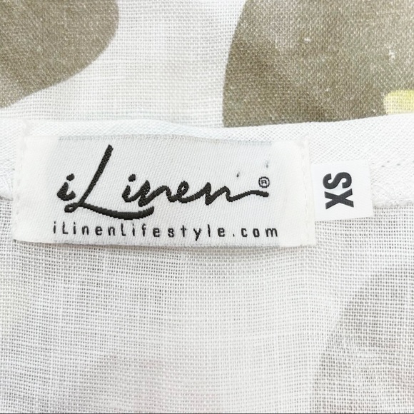 I LINEN Women’s Animal Print Cheetah Linen Dress - Picture 7 of 8